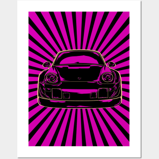 RWB Porsche 964 - PINK Posters and Art